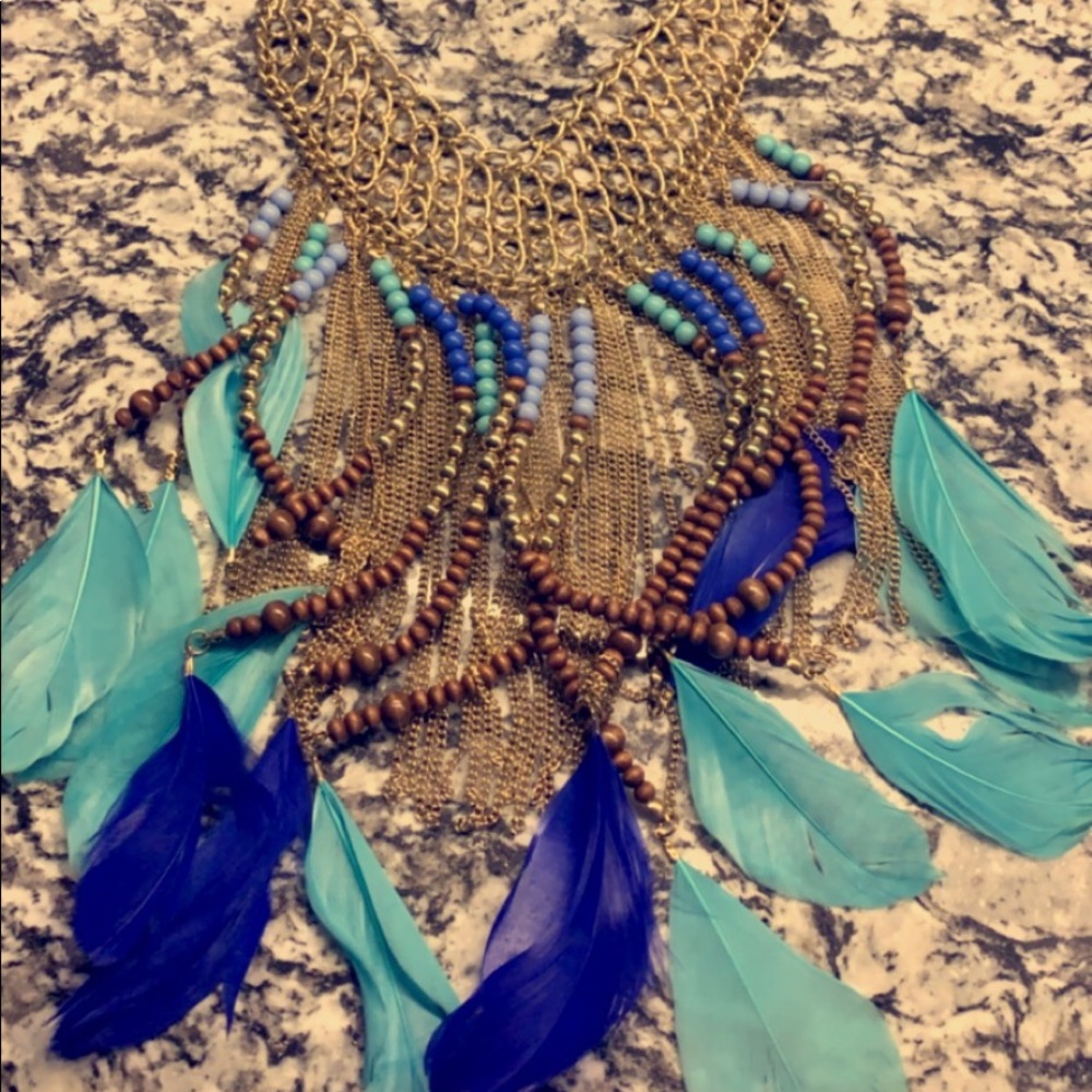 Tribal Beaded Necklace - Picture 2 of 2